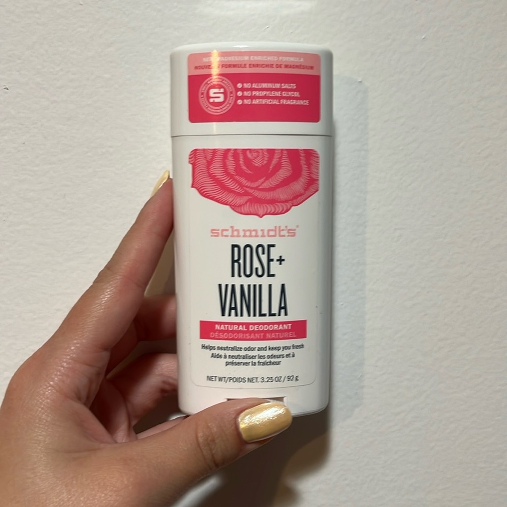 Schmidt’s Rose & Vanilla natural deodorant